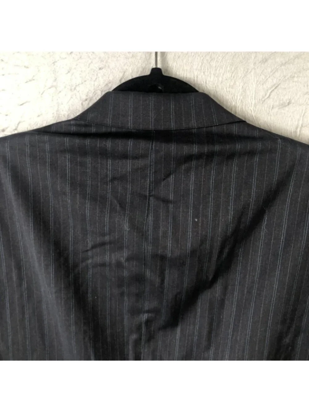 Hart Schaffner Marx Blazer Mens 44R Gray Pinstripe Wool Suit Jacket Dillard's